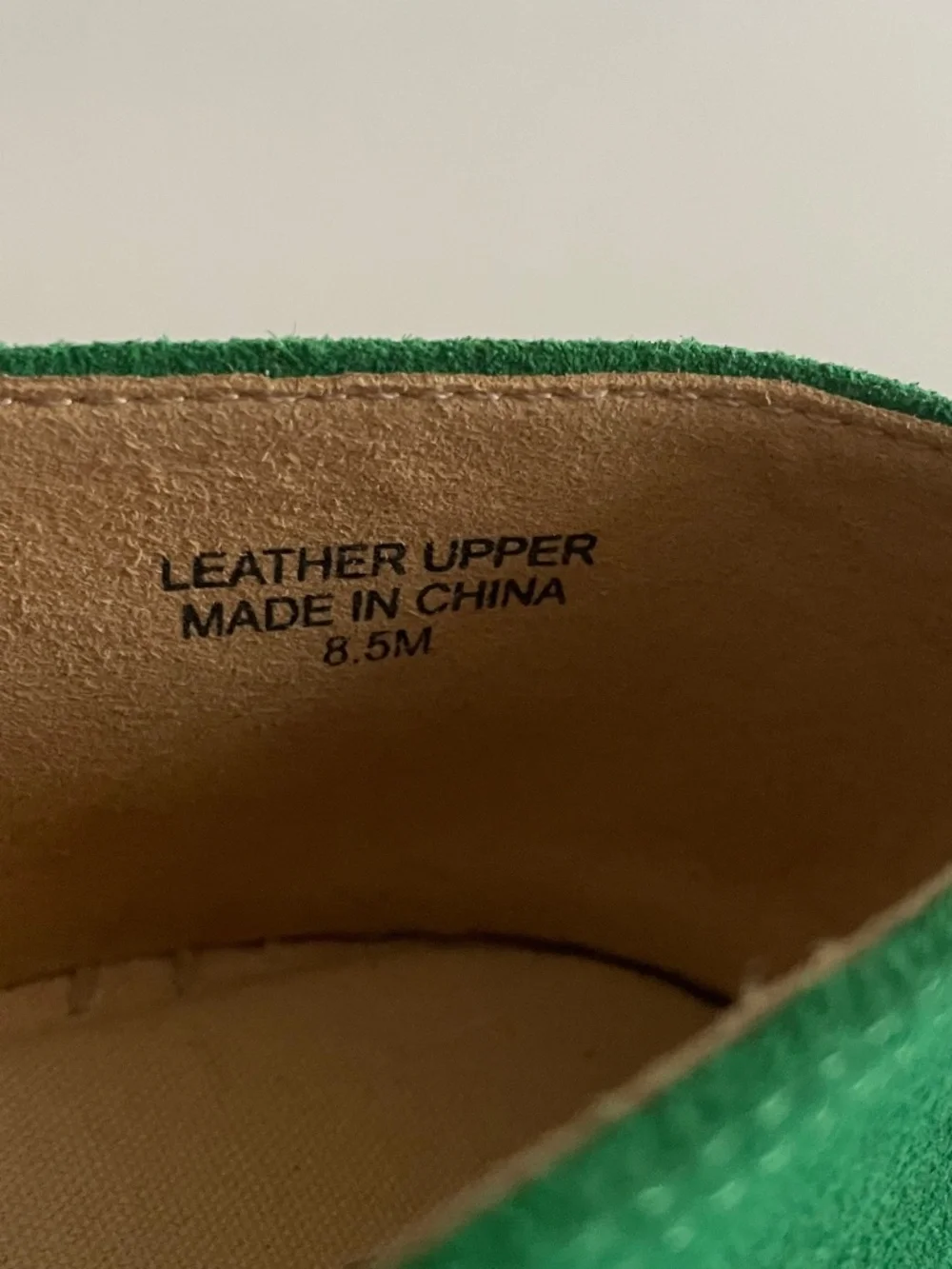 Talbots Izzy Knot Suede Espadrille Green Flats NWOB, size 8.5